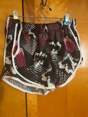Calvin Klein Small Active Shorts with Black, Pink & White Geo Print